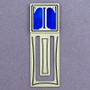 Monogram Letter T Engraved Bookmark