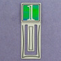 Number One Symbol Engraved Bookmark