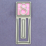 Number Eight Symbol Engraved Bookmark