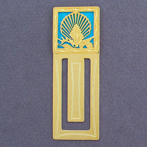 Seashells Engraved Bookmark