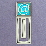 At Sign Engraved Bookmark