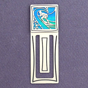Surfer Engraved Bookmark