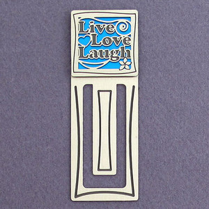 Live Love Laugh Engraved Bookmark