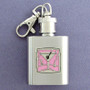 Martini Stainless Steel Key Chain Flask