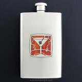 Martini Flask 4 Oz. Stainless Steel