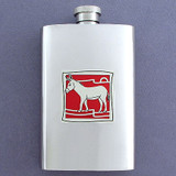 Donkey Pocket Flask - 4 Ounce Stainless Steel
