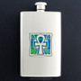 Ankh Hip Flask - 4 Ounce Mirror Finish Stainless Steel