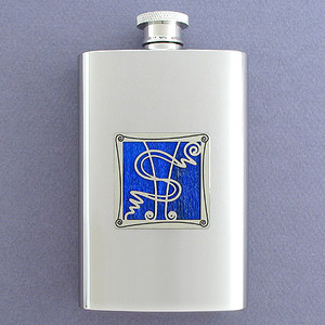 Dollar Sign Hip Flask 4 Oz Stainless Steel