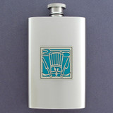 Chef's Hat Hip Flask 4 Oz Stainless Steel