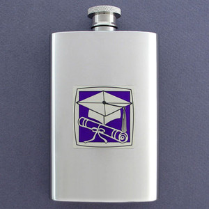 Grad's Hip Flask 4 Oz Stainless Steel