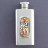 Tiger Flask in 2 Oz Stainless Steel