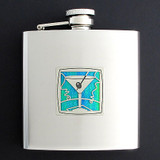 Stainless Steel Martini Flask 6 Oz. Polished