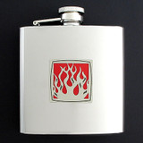 Stainless Steel Fire Liquor Flask 6 Oz. Polished