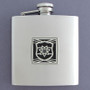 Stainless Steel Police Officer Flask 6 Oz. Polished