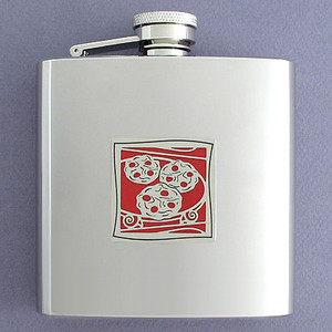 Cookie Drinking Flask 6 Oz.
