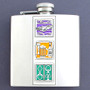 6 Oz. Vices Flasks With Cars, Drinking & Gambling