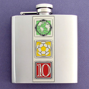 2010 6 Oz. World Cup Soccer Flasks