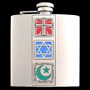 Muslim Christian Jewish 6 Oz. Flasks