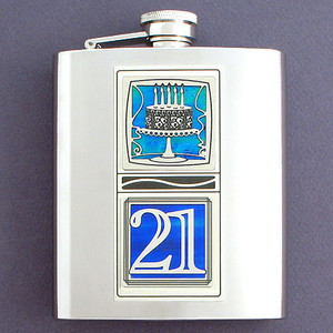 21st Birthday Flask 8 Oz