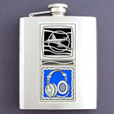 8 Oz Airline Pilot Flask in Stainless Steel