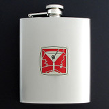 Dry Martini Flasks 8 Oz. Stainless Steel