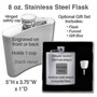 Cool Flame Flasks Hold 8 Ounces