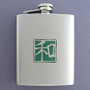 Harmony Asian Character Flask in 8 Oz. Stainless Steel