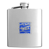 Airplane Pilot Flasks in 8 Oz. Stainless Steel