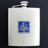 Tree of Life Flask 8 Oz. Stainless Steel