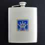 8 Oz. King or Queen Flasks in Crown Design