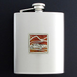 Sports Car Flask 8 Oz. Stainless Steel