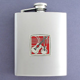 Guitar Flask in 8 Oz. Stainless Steel