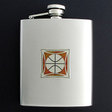 Basketball Flask 8 Oz. Stainless Steel
