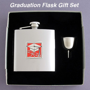 Graduation Gift Flask Set 6 Oz
