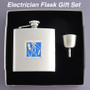 Stainless Steel 6 Oz Electrician Gifts Hip Flask Sets