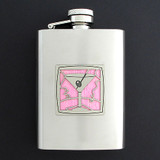 3 Oz Brushed Stainless Steel Martinis Flasks
