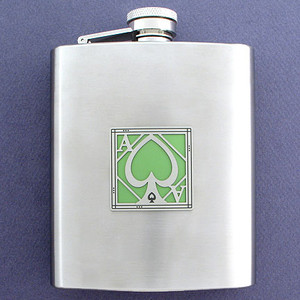 Young Ace 8 Oz. Stainless Steel Flask