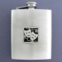 Actor's Dramatic Arts Flask in 8 Oz. Stainless Steel