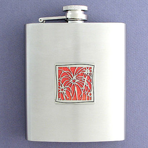 Fireworks Flask 8 Oz. Stainless Steel