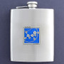Stylish Alcohol Themed 8 Oz. Stainless Steel Flask