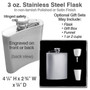 4 Ounce Stainless Steel Flask
