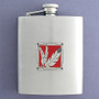 Indian Feathers Flask 8 Oz. Stainless Steel