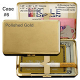 Deep Long Metal Cigarette Case Wallet - Double-sided, Holds 100's