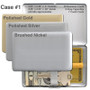 Small Metal Wallet - Gold, Silver, Nickel