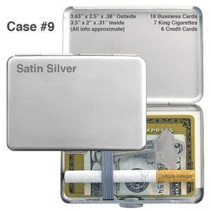 Slim Wallet Cigarette Cases - Small Thin Crush Proof, Elastic Band