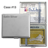 Cubby Business Card Wallet Cigarette Case - Crush Proof, Elastic Strap