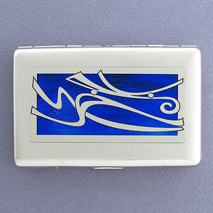 Contemporary Winds Design Cigarette Case or Metal Wallet