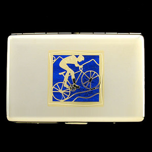 Cyclist Credit Card Wallets or Cigarette Cases