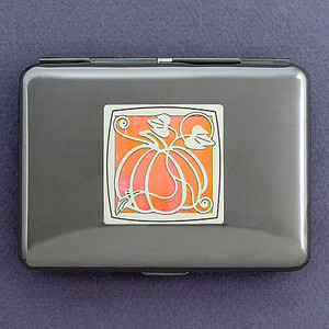 Pumpkin Metal Wallet & Cigarette Case