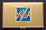 Gold Art Nouveau Metal Wallet